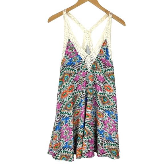 Lovers + Friends | Colorful Dress Lace Details Small - Picture 1 of 8